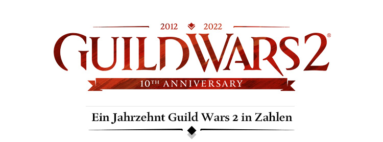 Ein Jahrzehnt Guild Wars 2 in Zahlen